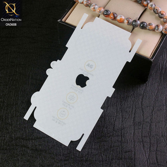 iPhone 15 Pro Max Sheet - Transparent  Unbreakable Membrane Shiny Film Back Protector Sheet