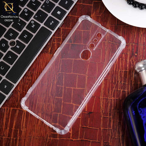 Oppo F11 Pro Cover - Soft 4D Design Shockproof Silicone Transparent Clear Camera Protection Case