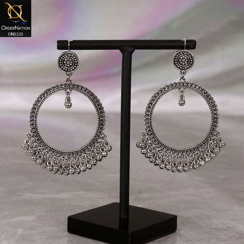 Alluring Silver Chand Bali Earring