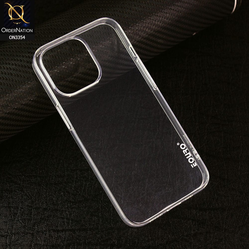 iPhone 15 Pro Cover - Transparent - EOURO Shock Resistant Soft Silicone Camera Protection Case