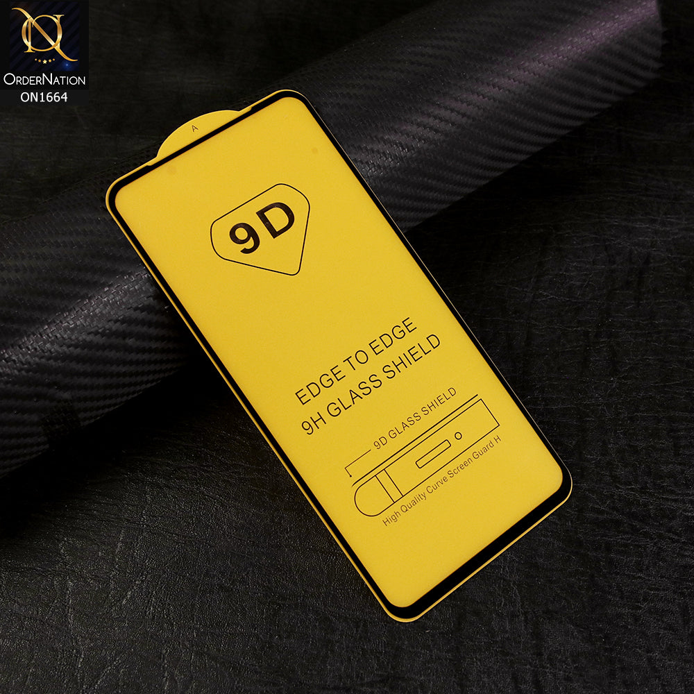 Realme 7 Pro Cover - Black - Xtreme Quality 9D Tempered Glass With 9H Hardness