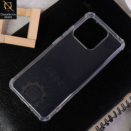 Xiaomi Redmi 10C Cover - Transparent - Soft 4D Design Shockproof Silicone Clear Case