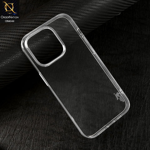 iPhone 14 Pro Cover - Transparent - Soft Silicone + Tpu case with Camera Bumper Protection