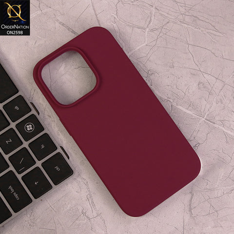 iPhone 14 Pro Cover - Magenta - HQ Silica Gel Shockproof Matte Soft Silicone Case