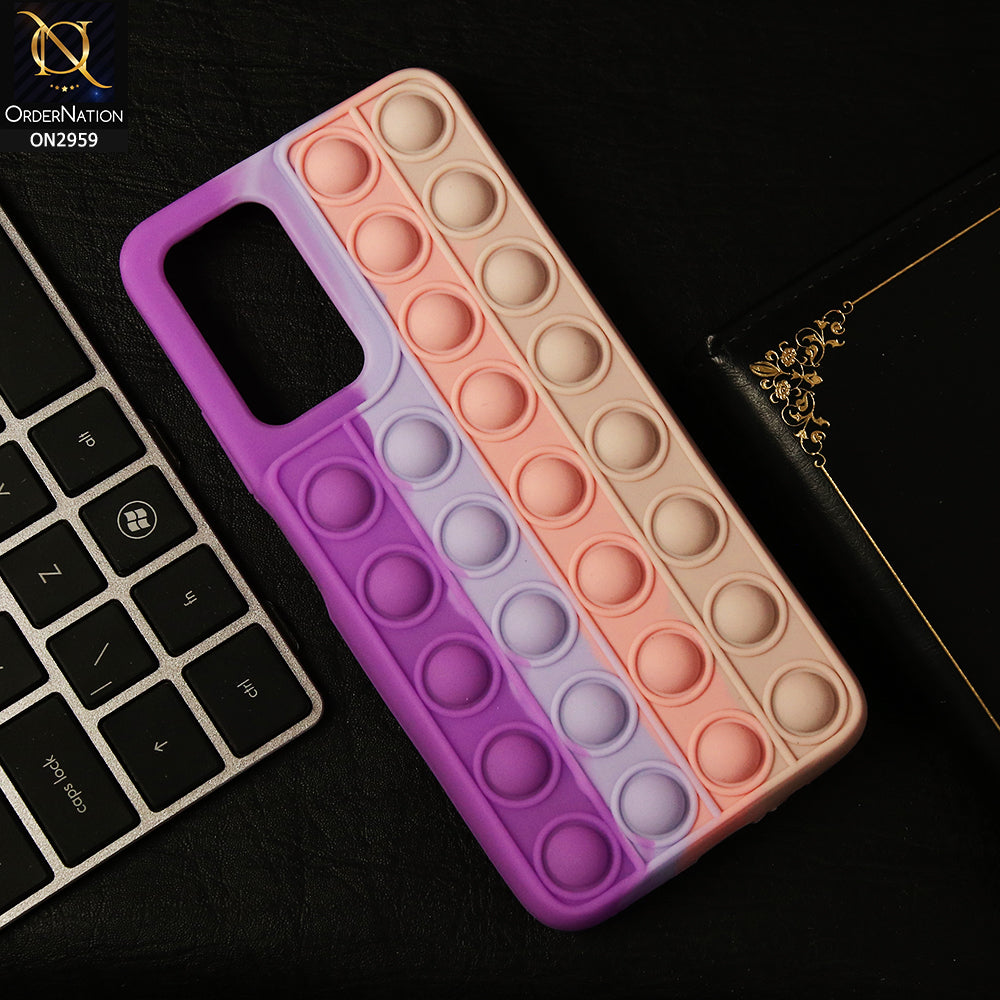 Infinix Note 12 G88 Cover - Purple - Trendy Fidget Stress Relief Bubble Soft Case