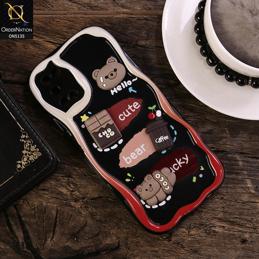 Oppo A52 Cover - Design 1 - Cute 3D Cartoon Soft Silicon Helix Soft Borders Camera Protection Case