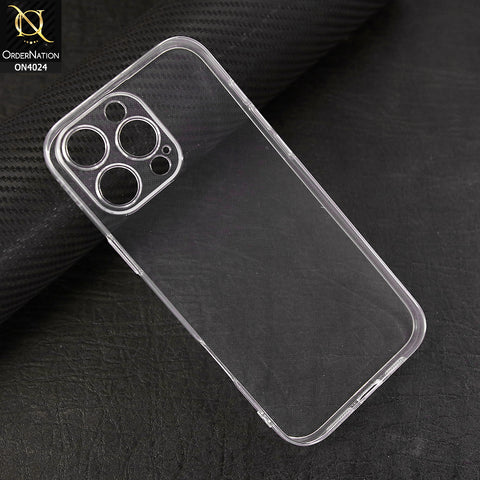 iPhone 16 Pro Max Cover - Transparent - TOTU Soft Series Anti-Drop Clear Light Slim Flexible TPU Cases