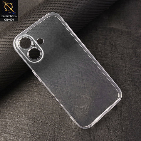 iPhone 16 Cover - Transparent - TOTU Soft Series Anti-Drop Clear Light Slim Flexible TPU Cases