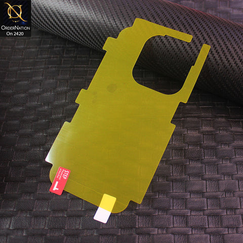 iPhone 15 Pro Max Protector - Transparent Hydro Jell Skin Film Unbreakable Back Protector Sheet