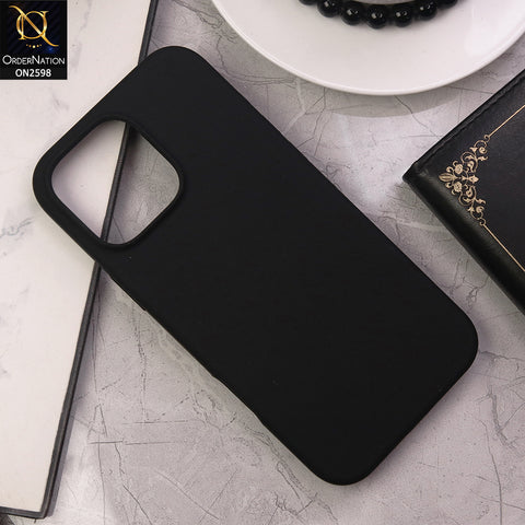 iPhone 16 Pro Cover - Black - HQ Silica Gel Shockproof Matte Soft Silicone Case