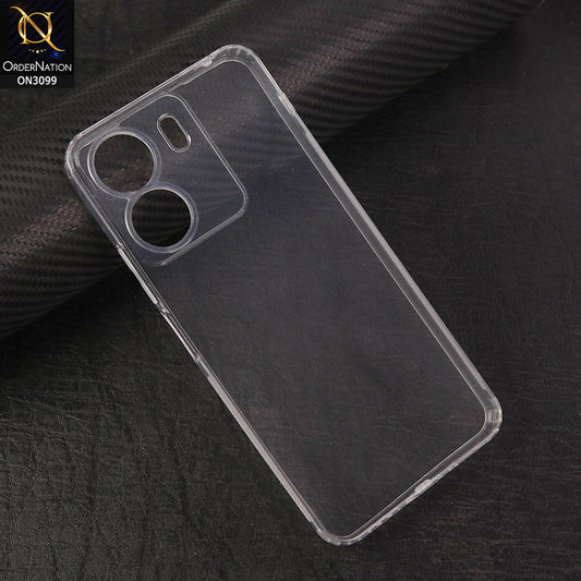 Xiaomi Redmi 13C Cover - Soft 4D Design Shockproof Silicone Transparent Clear Camera Protection Case