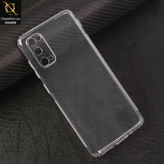 Samsung Galaxy S20 Cover - Soft 4D Design Shockproof Silicone Transparent Clear Camera Protection Case