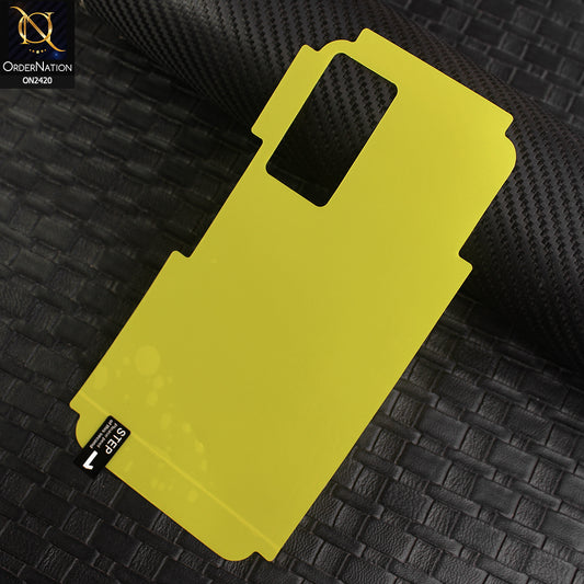 Xiaomi Redmi Note 11 Protector Cover - Transparent Hydro Jell Skin Film Unbreakable Back Protector Sheet