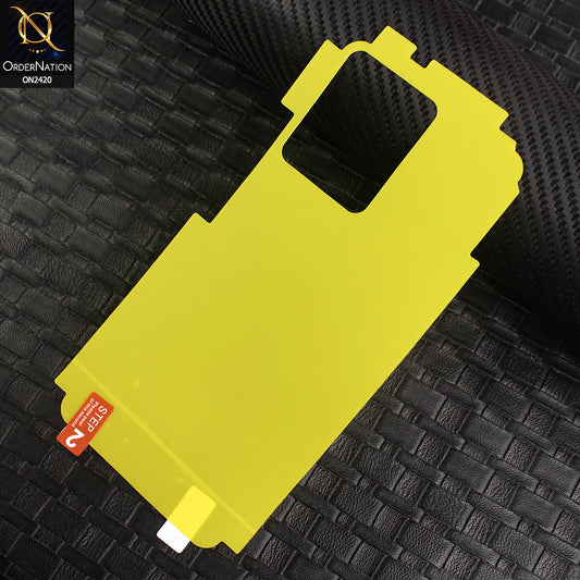 Xiaomi Redmi Note 12 5G Protector Cover - Transparent Hydro Jell Skin Film Unbreakable Back Protector Sheet