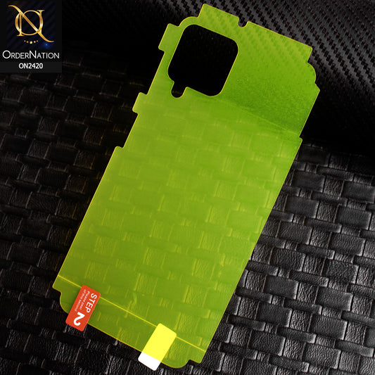 Samsung Galaxy M22 Protector Cover - Transparent Hydro Jell Skin Film Unbreakable Back Protector Sheet