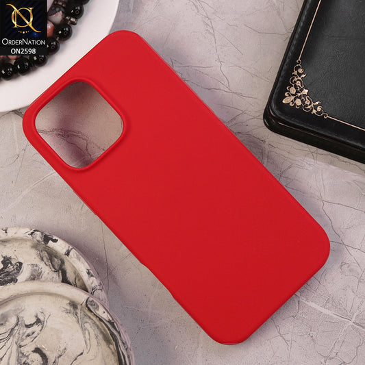 iPhone 16 Pro Max Cover - Red - HQ Silica Gel Shockproof Matte Soft Silicone Case