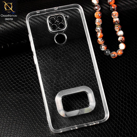 Xiaomi Redmi 10X 4G Cover - Transparent - Logo Hole Camera Lense Protection Soft Silicon Transparent Case