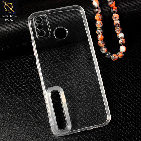 Tecno Spark 6 Go Cover - Transparent - Logo Hole Camera Lense Protection Soft Silicon Transparent Case