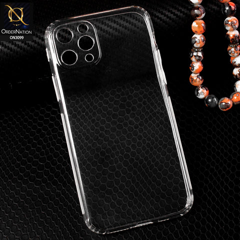 iPhone 11 Pro Cover - Soft 4D Design Shockproof Silicone Transparent Clear Camera Protection Case