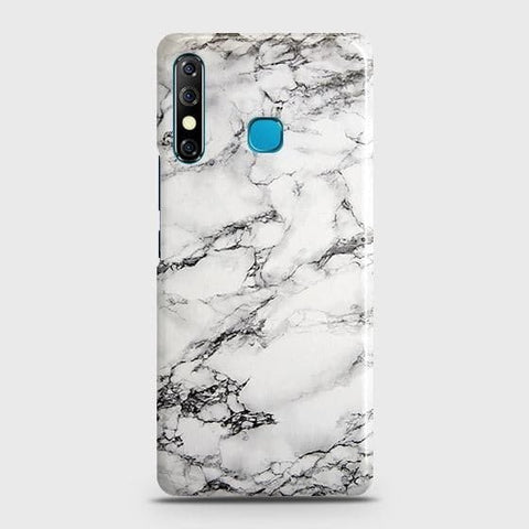 Tecno spark 4 Cover - Matte Finish - Trendy Mysterious White Marble Printed Hard Case with Life Time Colors Guarantee B (34) 1 ( Fast Delivery )