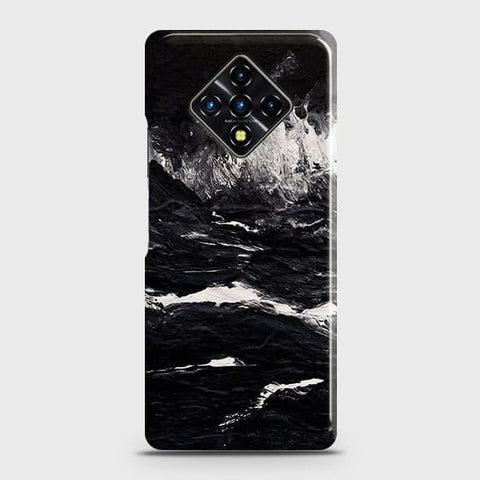 Infinix Zero 8 Cover - Black Ocean Marble Trendy Printed Hard Case with Life Time Colors Guarantee b35 ( Fast Delivery )