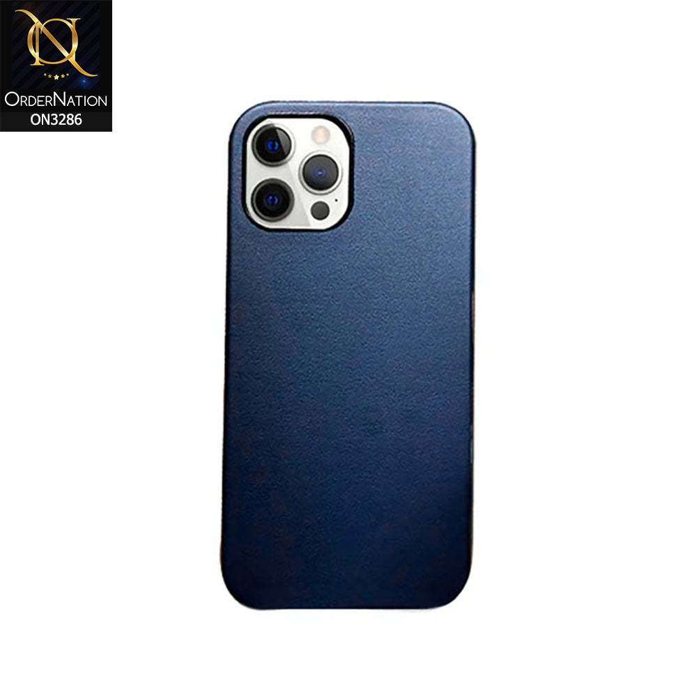 iPhone 15 Pro Max Cover - Dark Blue - K-DOO Noble Collection Leather PU - PC Case