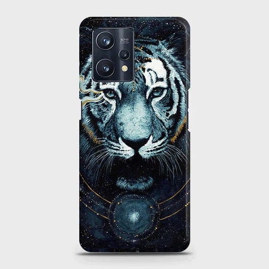 Realme C35 Cover - Matte Finish - Vintage Galaxy Tiger Printed Hard Case wi th Life Time Colors Guarantee B83