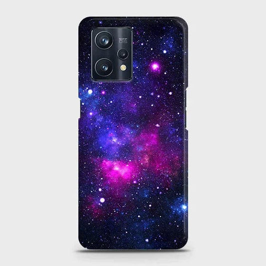 Realme C35 Cover - Matte Finish - Dark Galaxy Stars Modern Printed Hard Case with Life Time Colors Guarantee