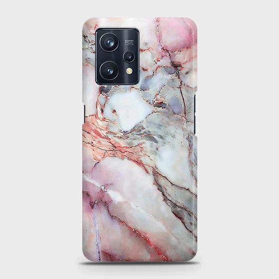 Realme C35 Cover - Matte Finish - Violet Sky Marble Trendy Printed Hard Case with Life Time Colors Guarantee