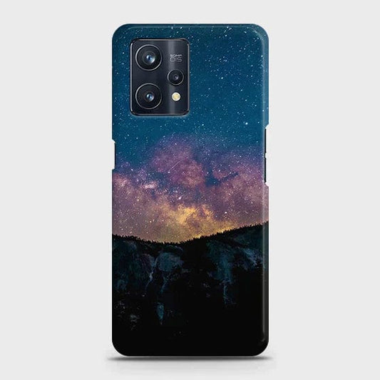 Realme C35 Cover - Matte Finish - Embrace Dark Galaxy Trendy Printed Hard Case with Life Time Colors Guarantee