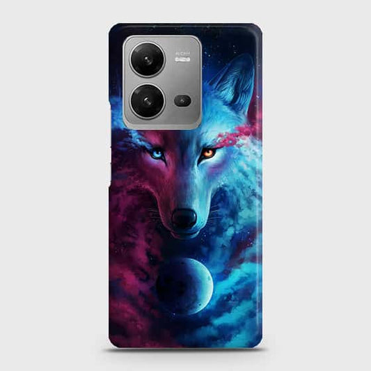 Vivo V25 5G Cover - Infinity Wolf Trendy Printed Hard Case with Life Time Colors Guarantee (Fast Delivery)
