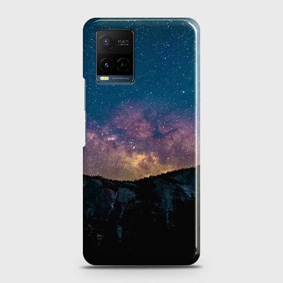 Vivo Y21e Cover - Matte Finish - Embrace Dark Galaxy  Trendy Printed Hard Case with Life Time Colors Guarantee ( Fast Delivery )