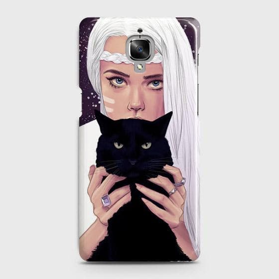 OnePlus 3 Cover - Trendy Wild Black Cat Printed Hard Case with Life Time Colors Guarantee  B (38) 1 ( Fast Delivery )