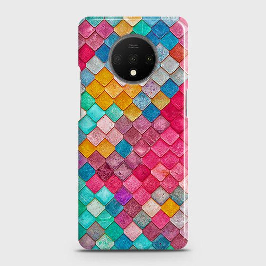 OnePlus 7TCover - Chic Colorful Mermaid Printed Hard Case with Life Time Colors Guarantee ( Fast Delivery )