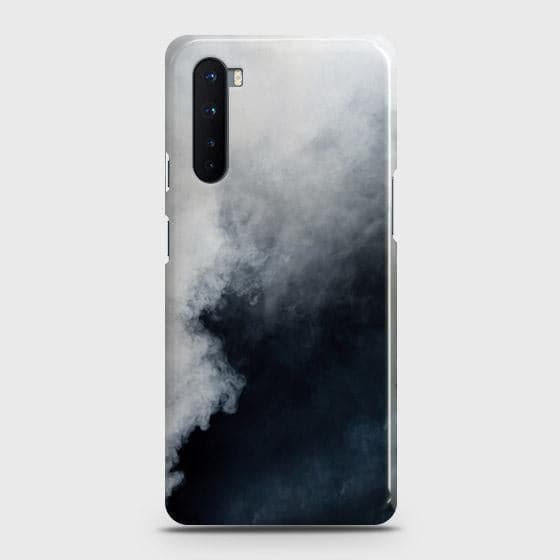 OnePlus Nord Cover - Matte Finish - Trendy Misty White and Black Marble Printed Hard Case with Life Time Colors Guarantee ( Fast Delivery )