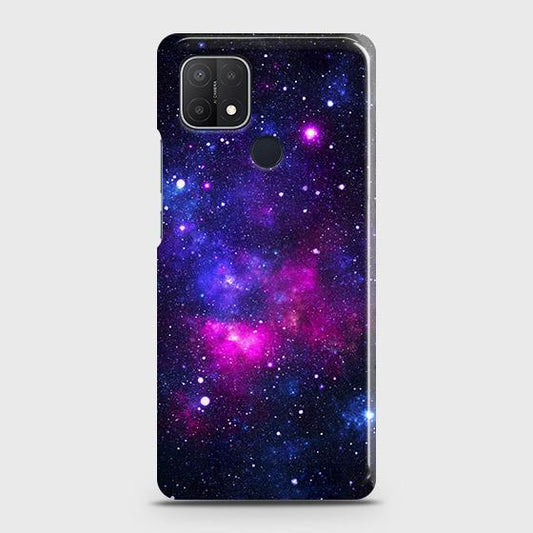 Oppo A15 Cover - Dark Galaxy Stars Modern Printed Hard Case with Life Time Colors Guarantee b51 ( Fast Delivery )