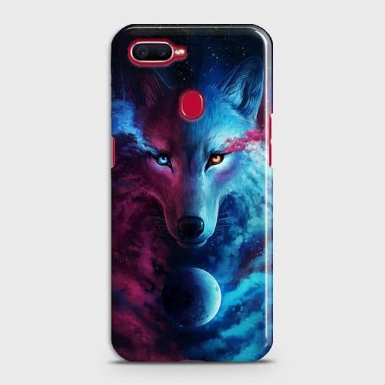 Oppo A12 Cover - Infinity Wolf Trendy Printed Hard Case with Life Time Colors Guarantee ( Fast Delivery )