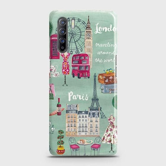 Oppo F15 Cover - Matte Finish - London, Paris, New York ModernPrinted Hard Case with Life Time Colors Guarantee b66 ( Fast Delivery )