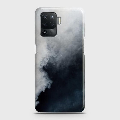 Oppo A94 Cover - Matte Finish - Trendy Misty White and Black Marble Printed Hard Case with Life Time Colors Guarante ( Fast Delivery )