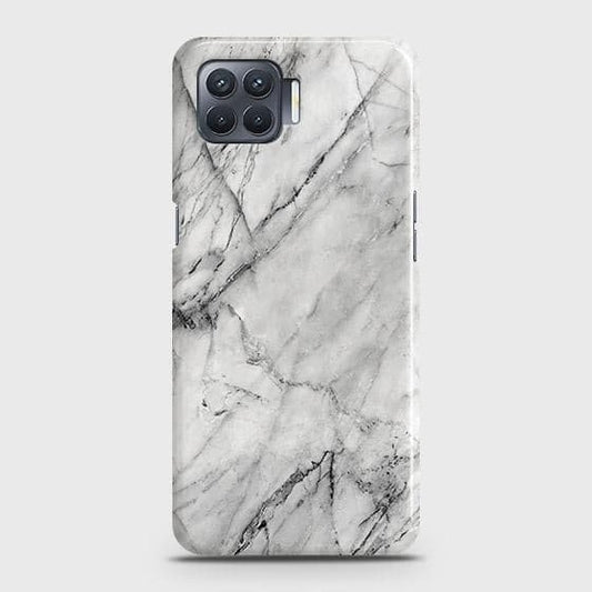 Oppo A73 Cover - Matte Finish - Trendy White Marble ( Fast Delivery )