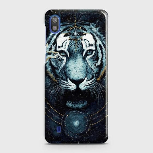 SAMSUNG GALAXY A10 Cover - Vintage Galaxy Tiger Printed Hard Case with Life Time Colors Guarantee(2) ( fast Delivery )