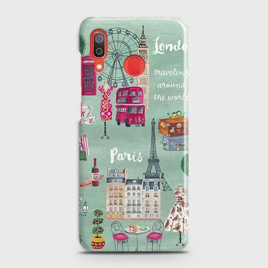 SAMSUNG GALAXY A30 Cover - Matte Finish - London, Paris, New York ModernPrinted Hard Case with Life Time Colors Guarantee ( Fast Delivery )