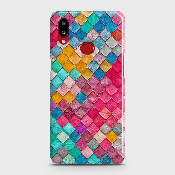 Samsung Galaxy A10s Cover - Chic Colorful Mermaid Printed Hard Case with Life Time Colors Guarantee ( Fast Delivery )