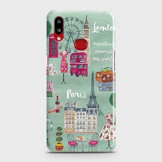 Samsung Galaxy A10s Cover - Matte Finish - London, Paris, New York ModernPrinted Hard Case with Life Time Colors Guarantee ( Fast Delivery )