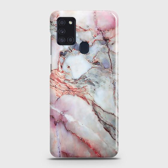 Samsung Galaxy A21s Cover - Violet Sky Marble Trendy Printed Hard Case with Life Time Colors Guarantee (Fast Delivery)