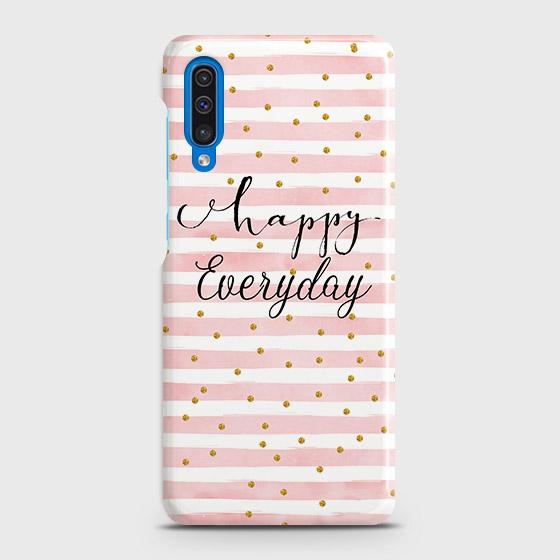 Samsung Galaxy A50s Cover - Trendy Happy Everyday Printed Hard Case with Life Time Colors Guarantee ( Fast Delivery )