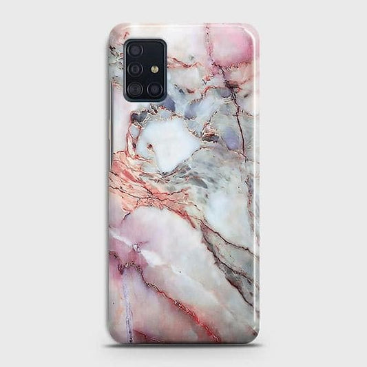 Samsung Galaxy A51 Cover - Violet Sky Marble Trendy Printed Hard Case with Life Time Colors Guarantee ( Fast Delivery )