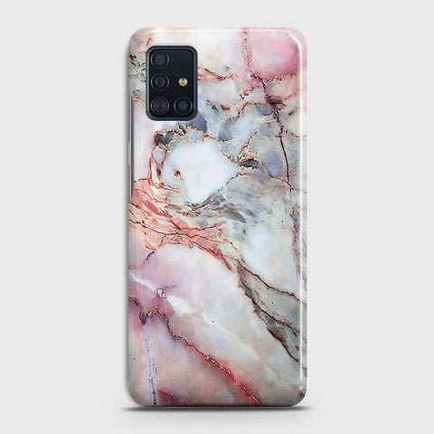 Samsung Galaxy A51 Cover - Violet Sky Marble Trendy Printed Hard Case with Life Time Colors Guarantee ( Fast Delivery )