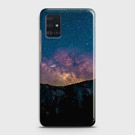 Samsung Galaxy A51 Cover - Matte Finish - Embrace Dark Galaxy  Trendy Printed Hard Case with Life Time Colors Guarantee ( Fast Delivery )