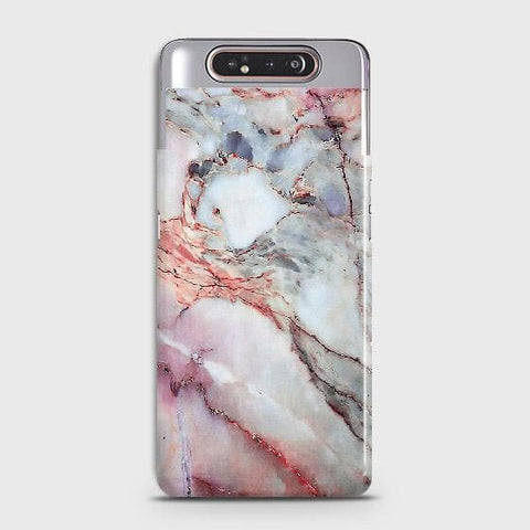 Samsung Galaxy A90 Cover - Violet Sky Marble Trendy Printed Hard Case with Life Time Colors Guarantee ( Fast Delivery )